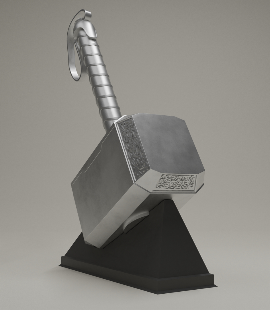 Thor's Hammer Mjolnir 3D model TurboSquid 1728834
