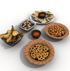 3d model snack bowls