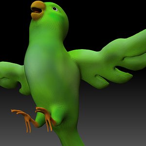 Sparrow Cartoon Tpose 3D model