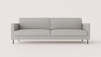 Modern 4-Seater Upholstered Sofa with Metal Legs