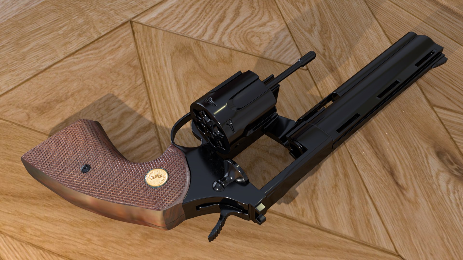 3D High-poly Revolver Model - TurboSquid 1232651