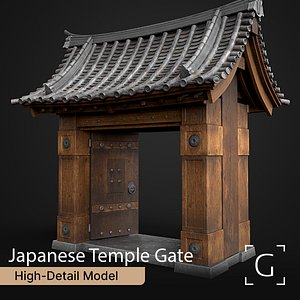 Japanese Ancient Temple Gate