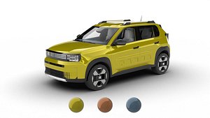 3D model Fiat Grande Panda Hybrid 2025 3d model