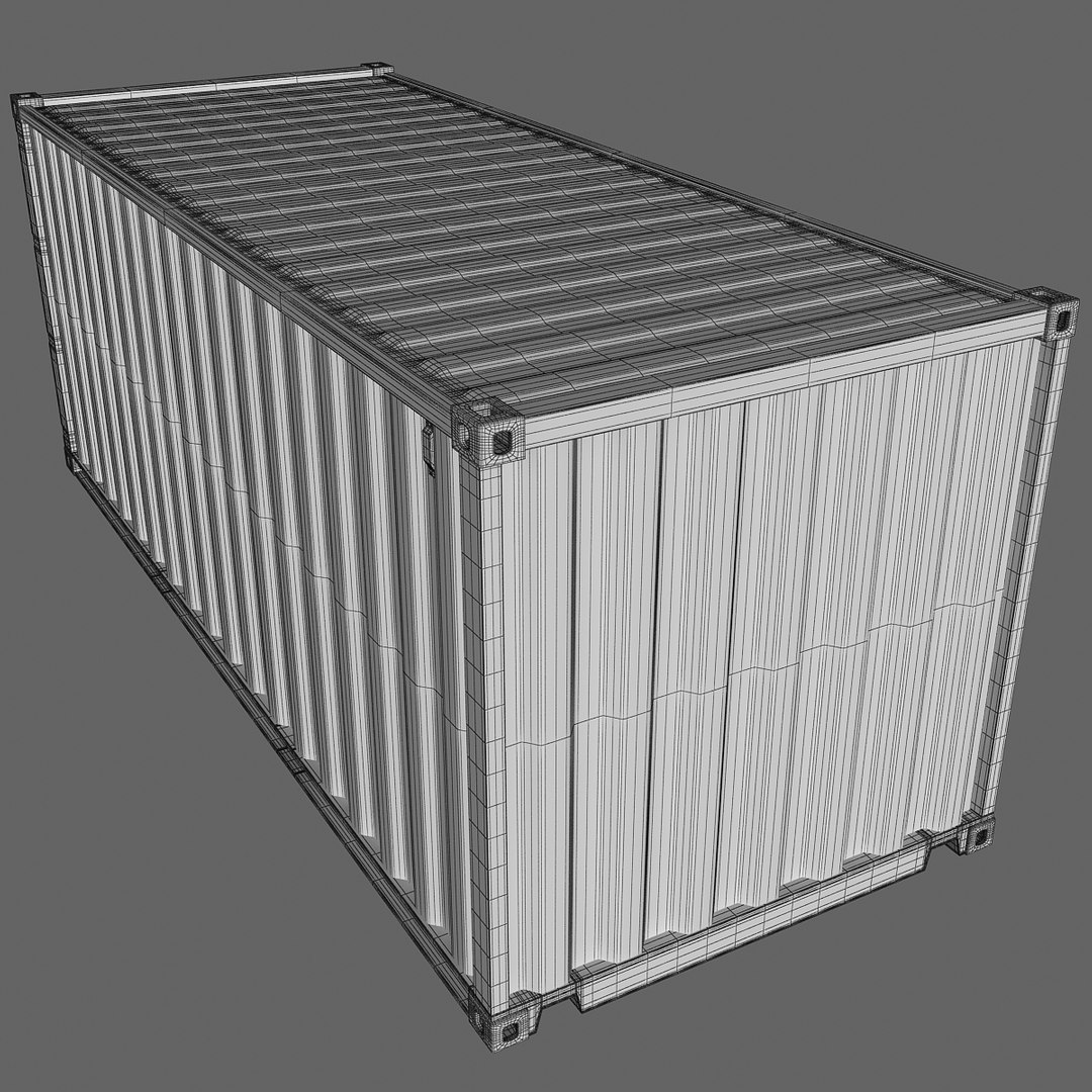 3d Model Container 20ft