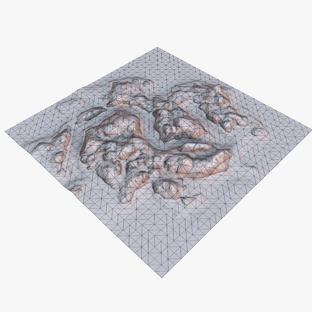 Tropical Island Terrain 2 3d Model