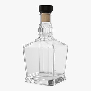 3D Empty Whiskey Bottle model