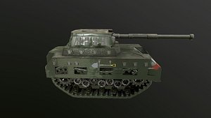 Tank low_poly animated