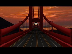 3D bridge san fransico