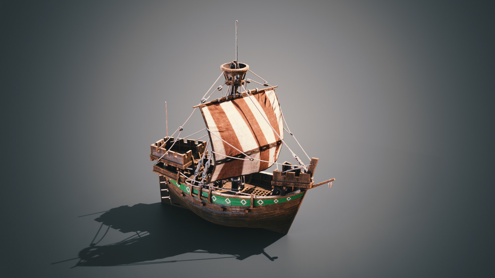 Cog Ship 3D Model TurboSquid 2028664