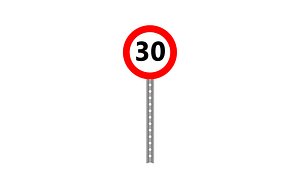 30 speed limit 3D