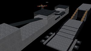 stage ancient temples 3d model