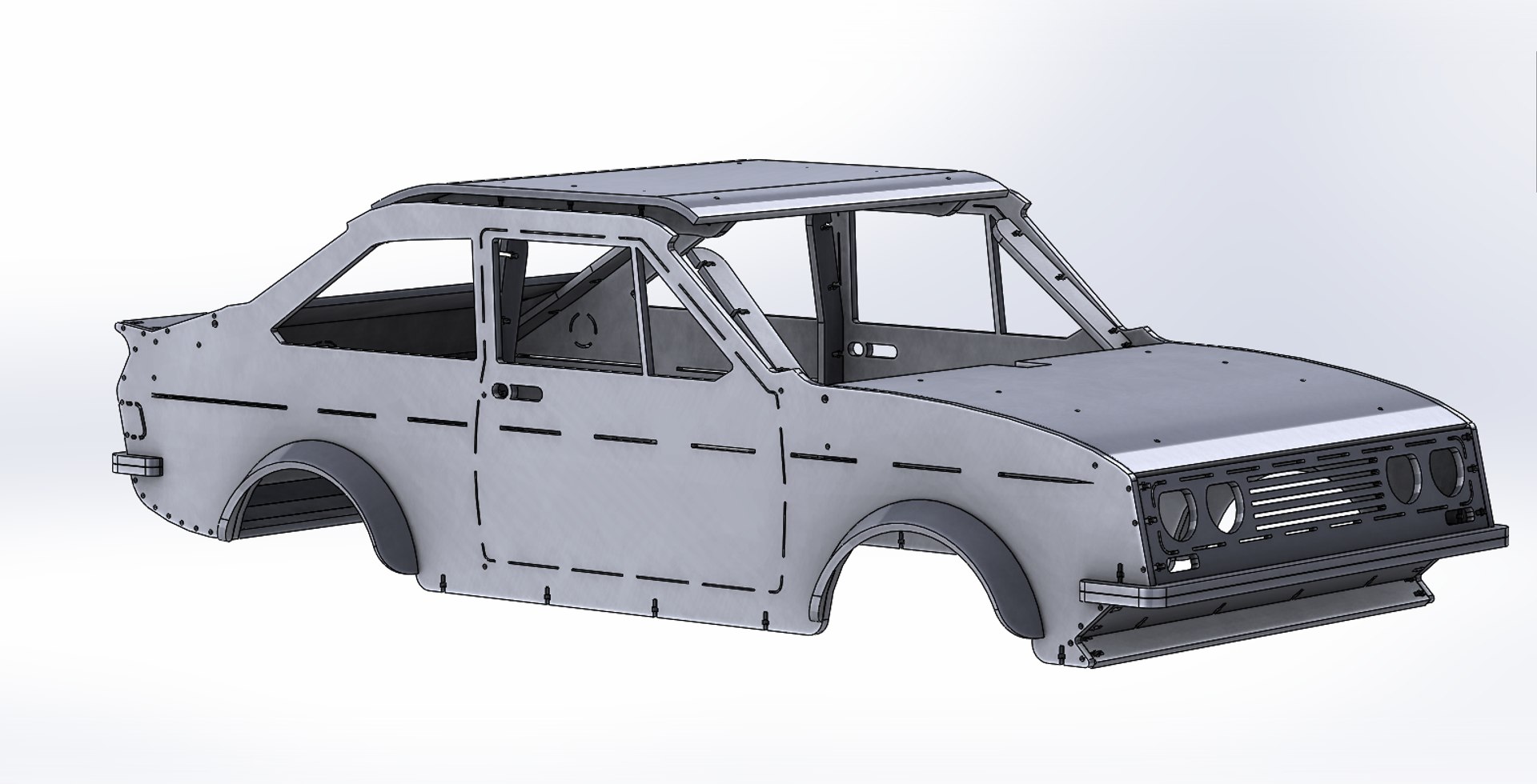 Escort Mk2 Cut Laser Model - TurboSquid 1378004