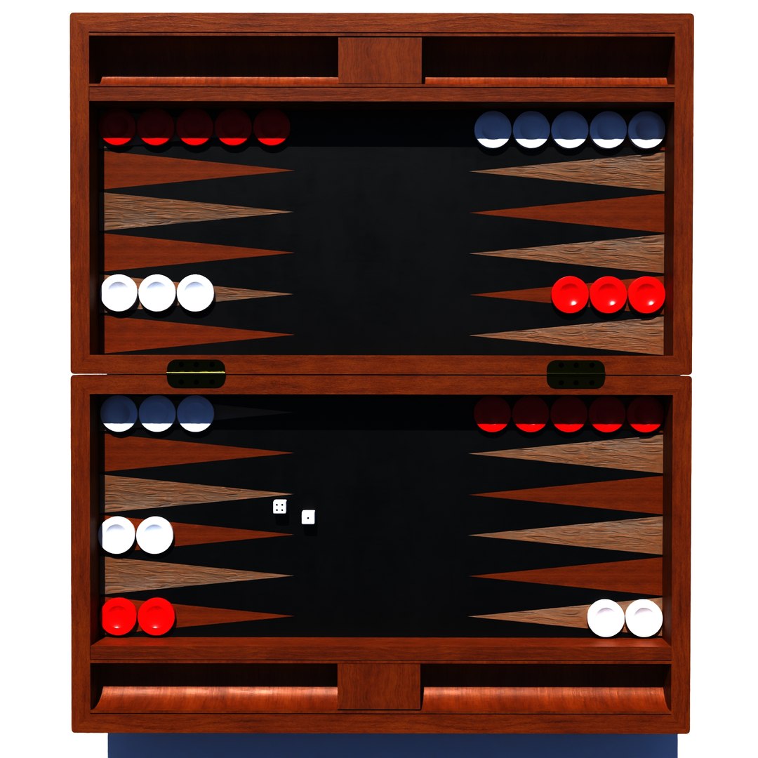 Backgammon 3D Model TurboSquid 1986448