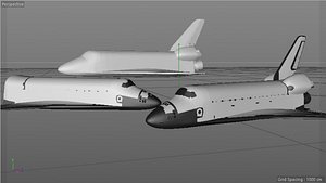 3D nasa space shuttle model