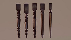 11 Table Legs Kit plus Table, Chair and Bookshelf