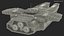 Futuristic Spaceship Carrier