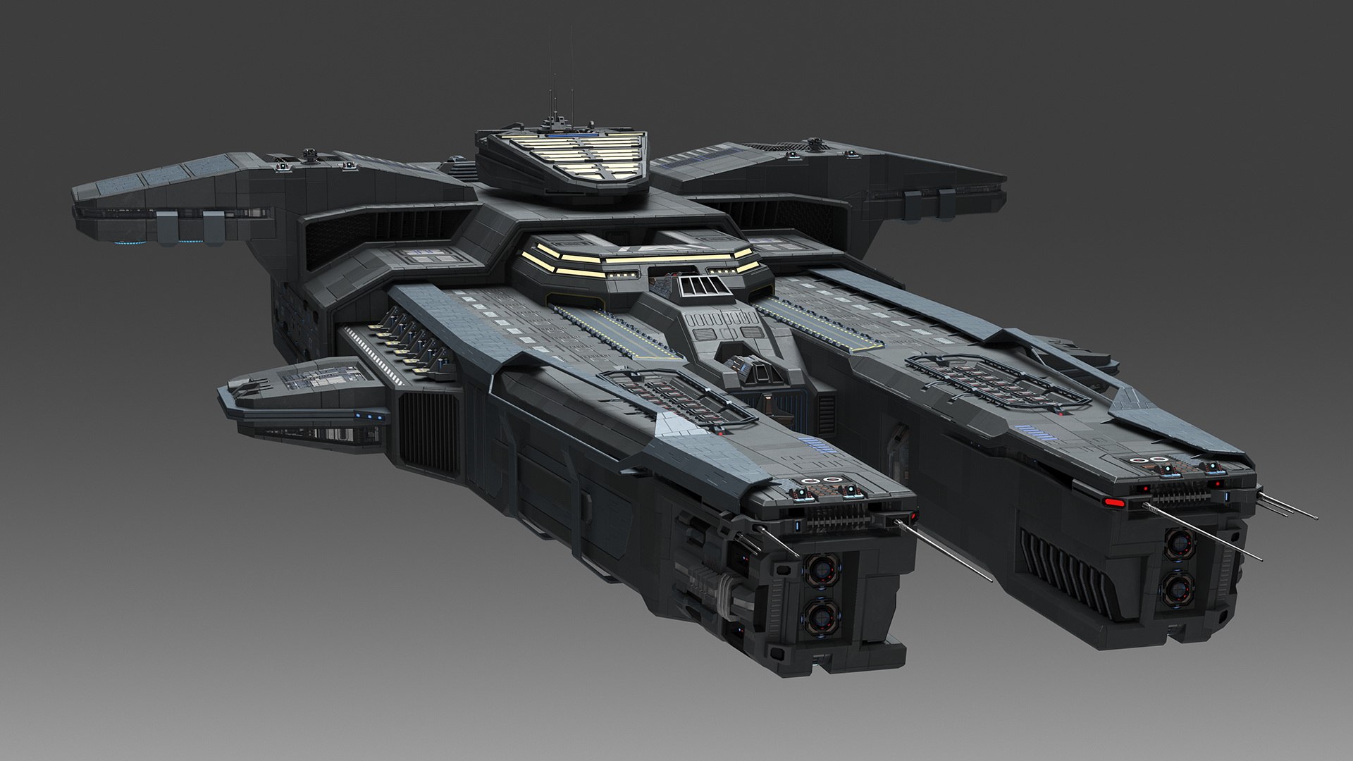 Futuristic Spaceship Carrier 3D model https://p.turbosquid.com/ts-thumb/lW/tZCwS6/Lt/futuristicspaceshipcarrier3dsmodel008/jpg/1714051917/1920x1080/fit_q87/2d648056a8417b3e65f3525c462cad8f6ab7815b/futuristicspaceshipcarrier3dsmodel008.jpg