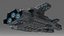 Futuristic Spaceship Carrier