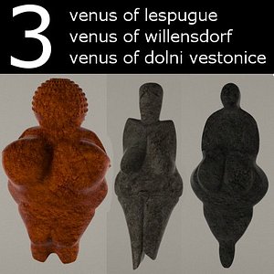 statues venuses venus 3d 3ds