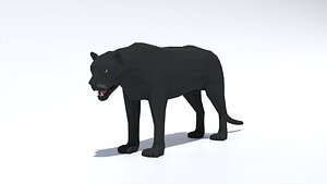 Low Poly Black Panther