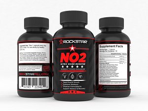 3D rockstar n02 nitric oxide model