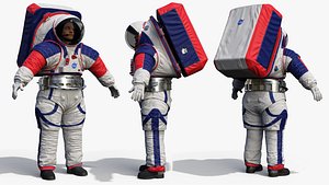 3D spacesuit nasa astronaut artemis