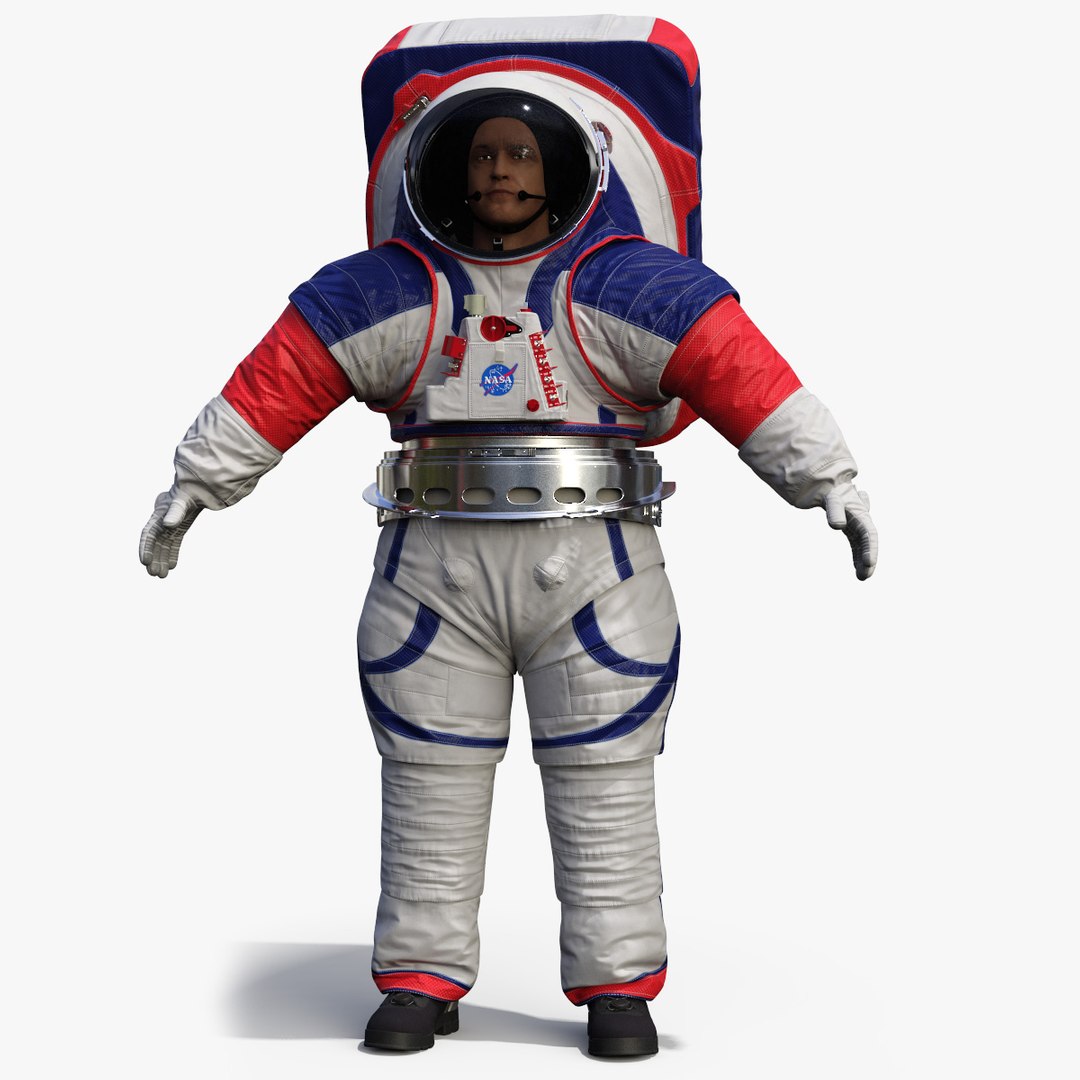 Spacesuit NASA Astronaut Artemis xEMU Rigged for Maya 3D model preview