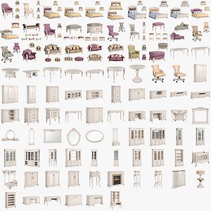 Carpenter 230 collection 96 items of classic furniture light wood