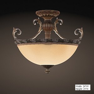 savoy house semi-flush grenda bronze 6-751-3-241 chandelier