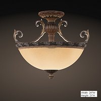 savoy house semi-flush grenda bronze 6-751-3-241 chandelier