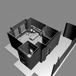 hospital room 3d model