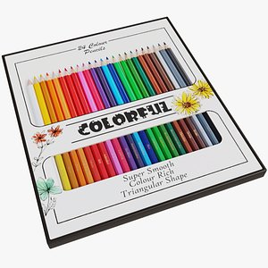 Set of Colored Pencils model