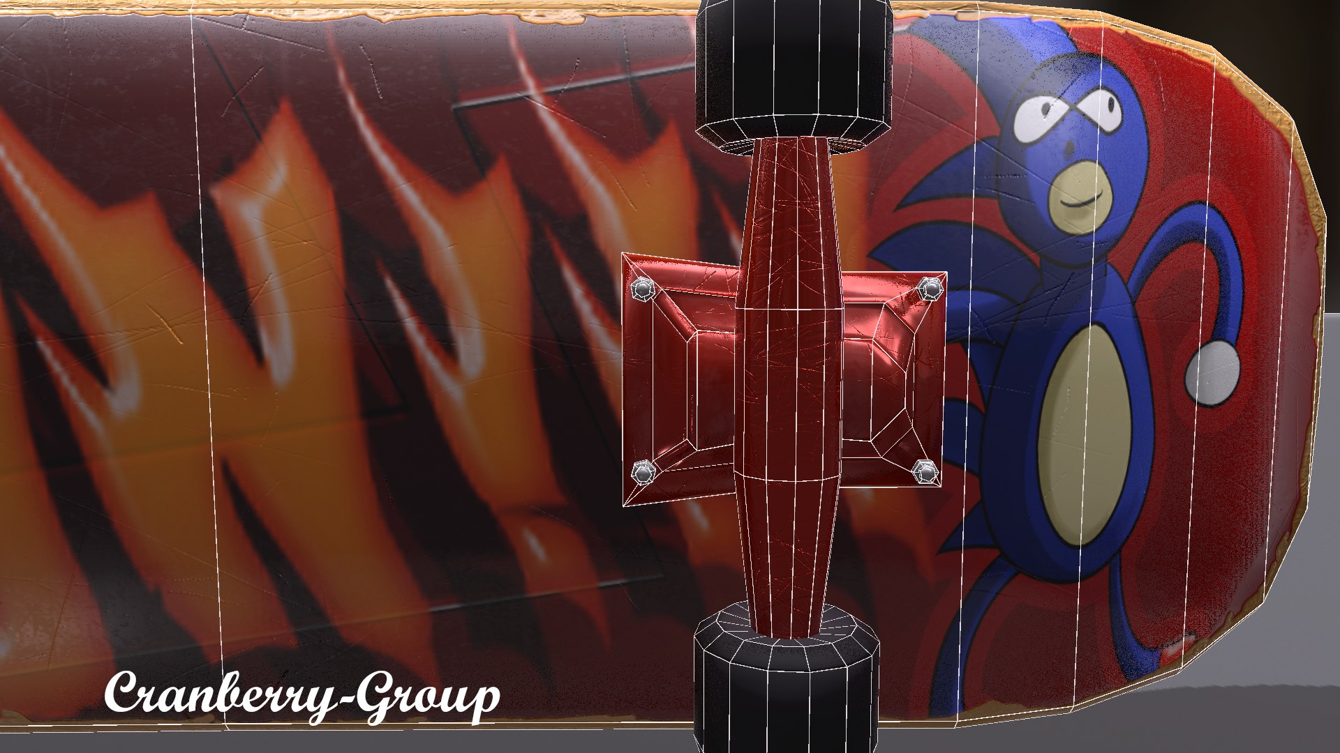 Cartoon Skateboard Lowpoly 3D Model TurboSquid 1319304
