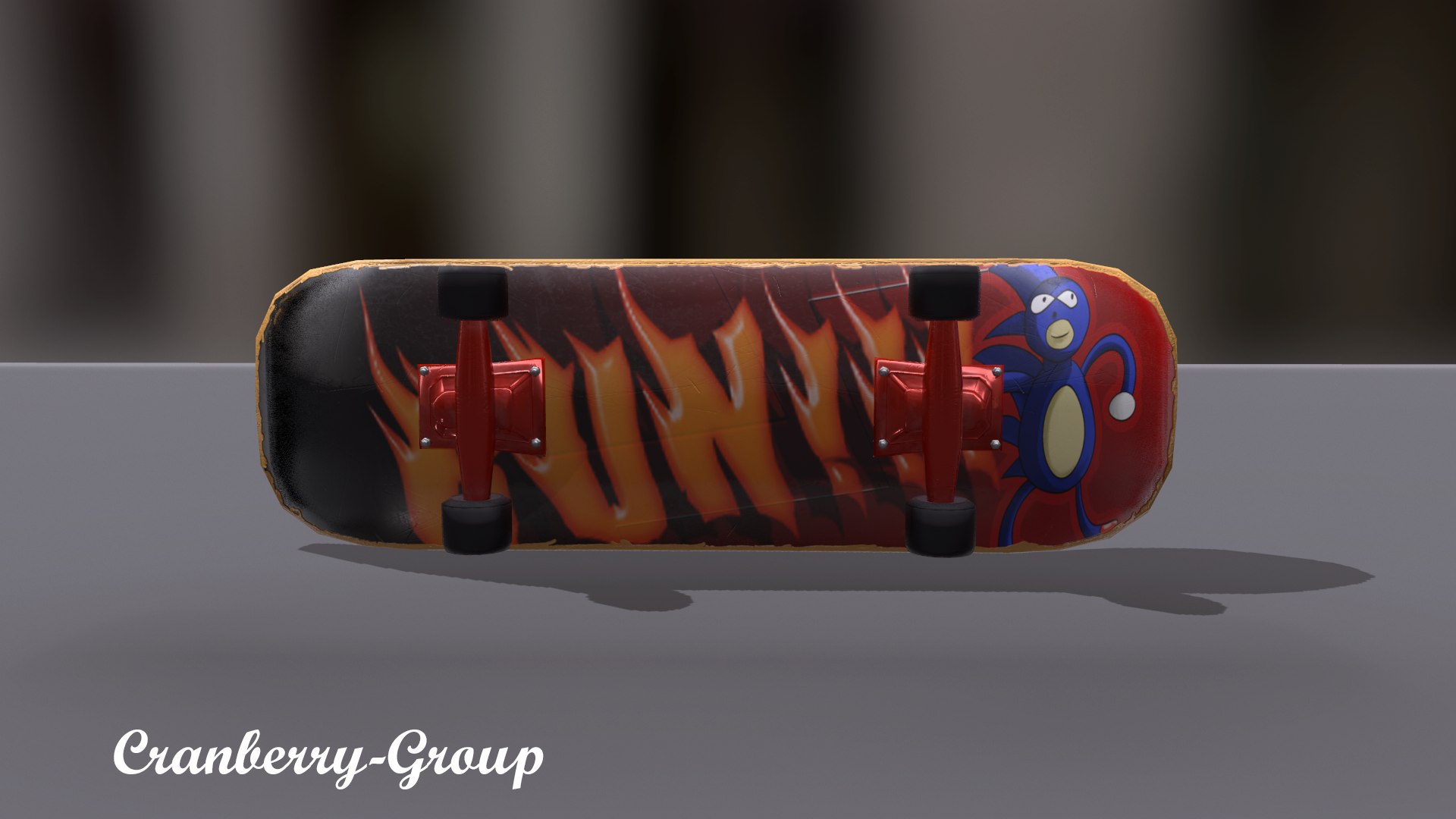 Cartoon Skateboard Lowpoly 3D Model TurboSquid 1319304