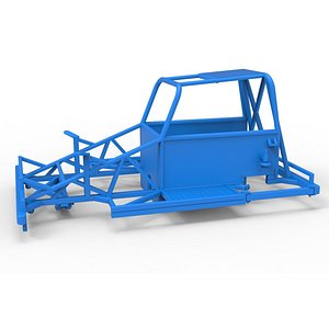 Frame of New Zealand Ministock car Version 3 Scale 1 to 25 3D model