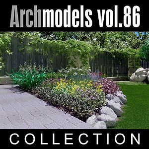 3d model archmodels vol 86 flowers