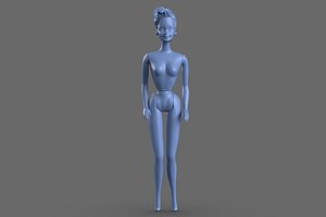 barbie toy 3D model