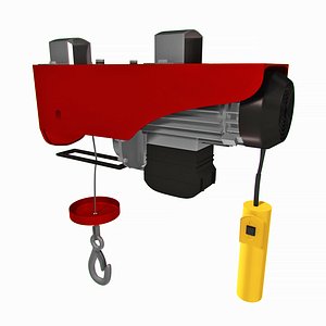 electric cable hoist 3D model