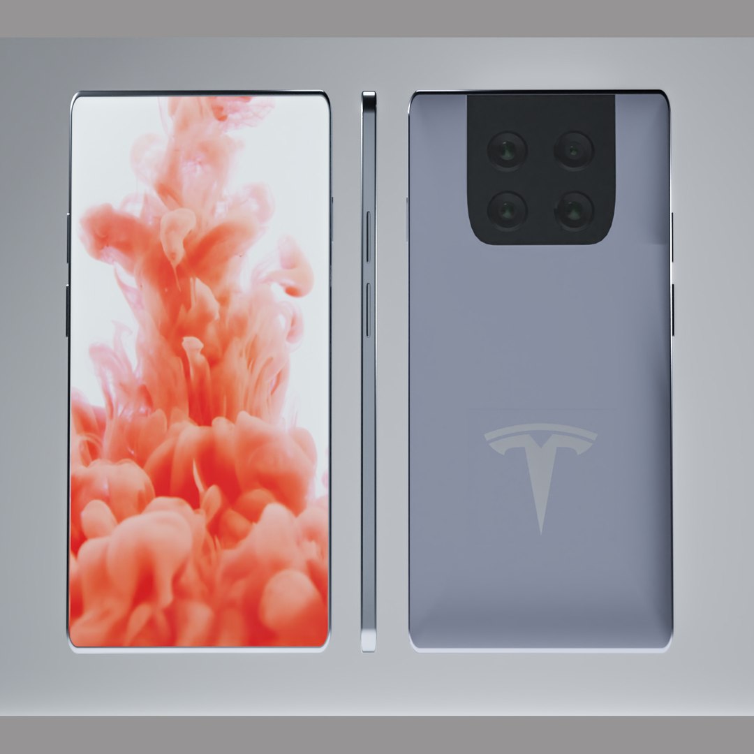 3D Tesla Mobile Model Pi Model - TurboSquid 1860644