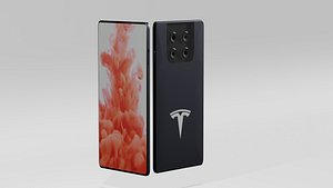 3D Tesla Mobile Model pi model