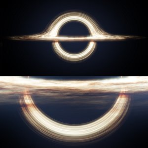Gargantua Black Hole Accretion Disk Animated For Blender