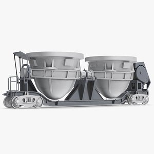 Steel Double Pot Slag Car