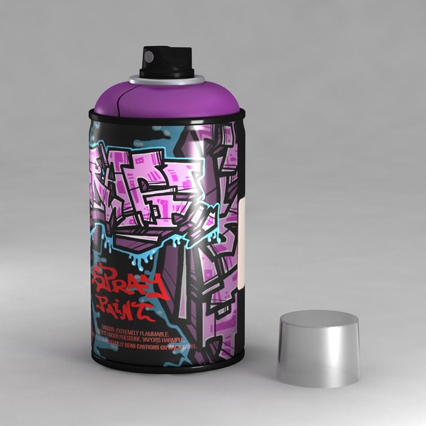 3d graffiti spray model