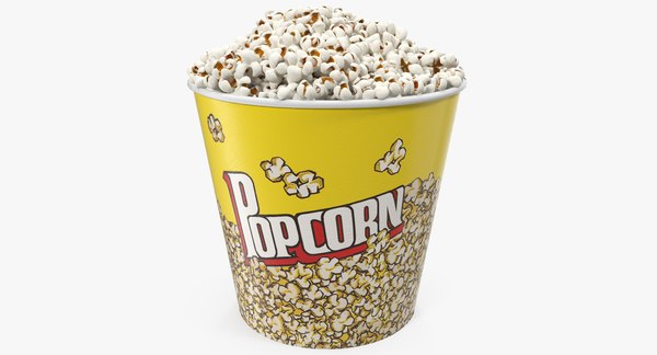 doel domein Dicht 3D big popcorn popped corn model - TurboSquid 1408435