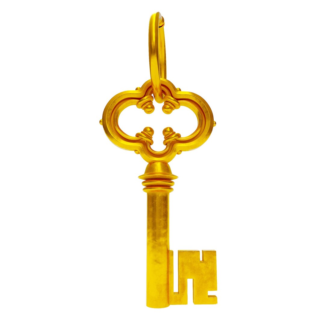Treasure Chest Key 3d Model 3D Model - TurboSquid 1976953