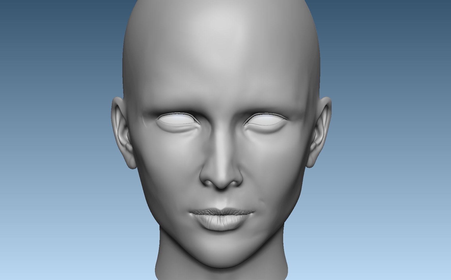 Base female head 3D model - TurboSquid 1291026