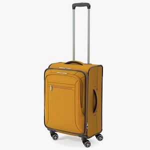 Softside Rolling Luggage Orange 3D model