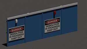 3d construction site hoarding