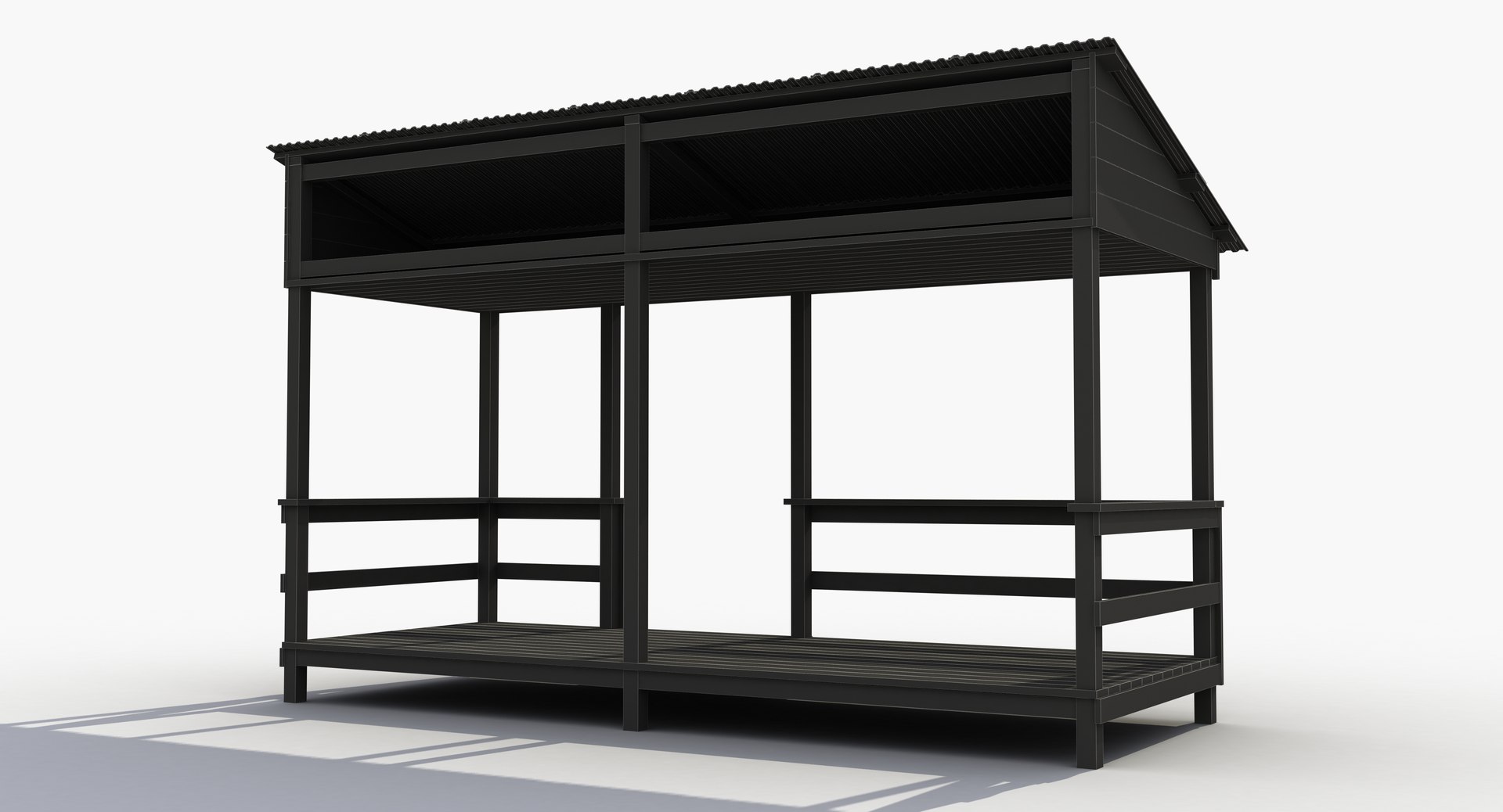 Veranda Wooden 2 3D Model Model - TurboSquid 1898636