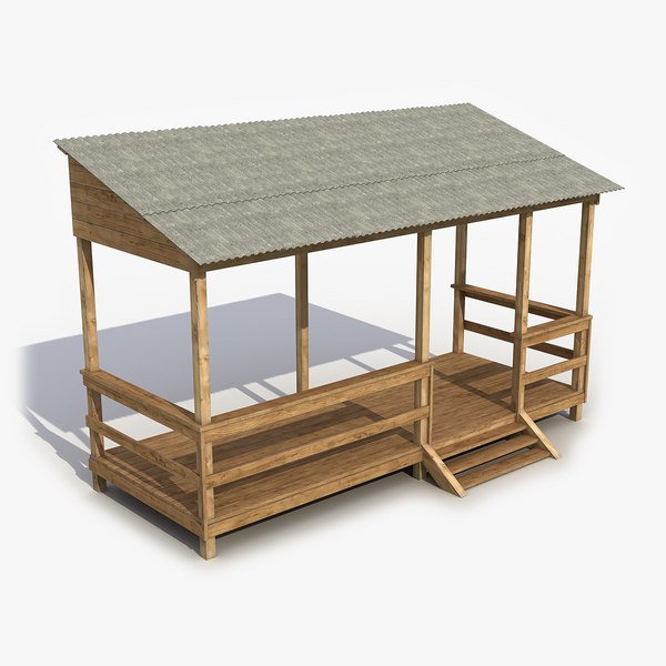 Veranda Wooden 2 3D Model model